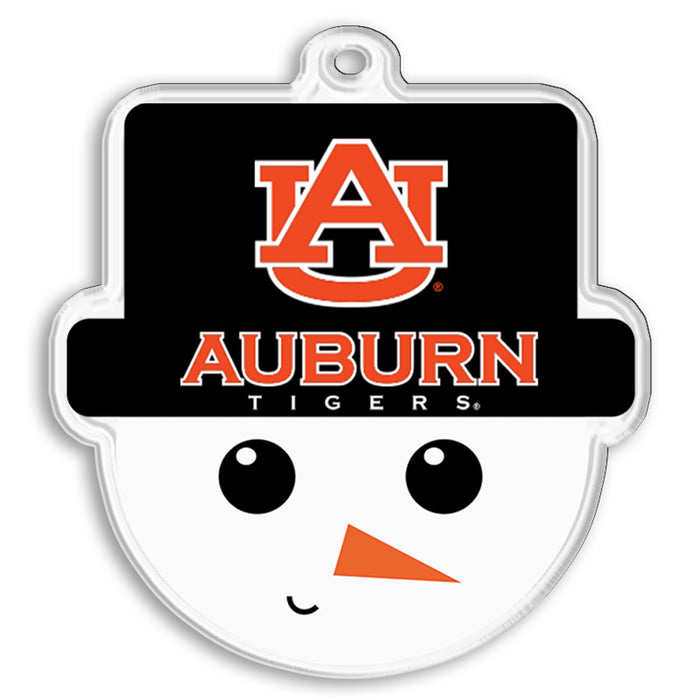 Auburn Tigers - Auburn Snowman Head Double-Sided Ornament