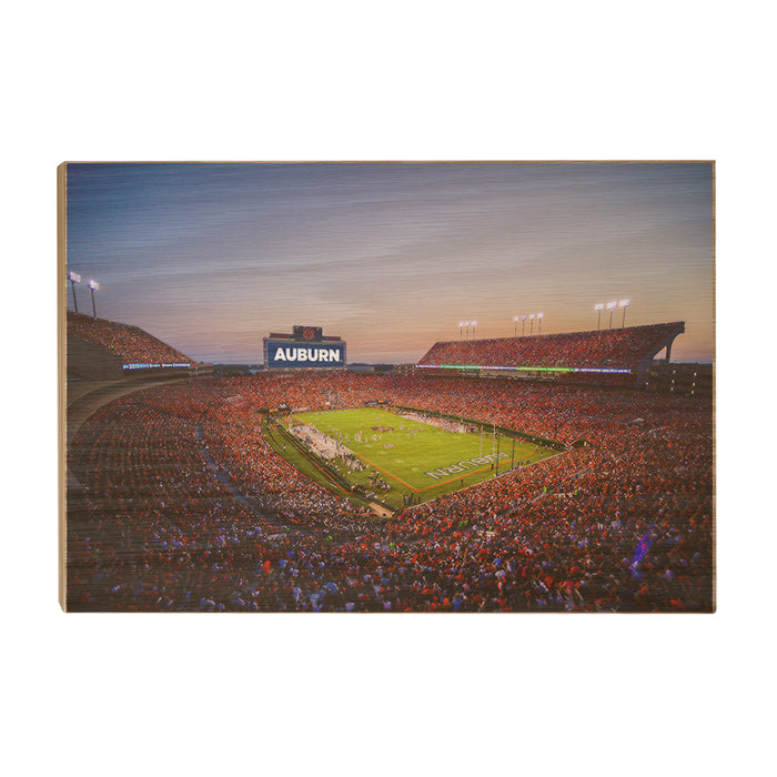 Auburn Tigers - Auburn's Jordan Hare Stadium - College Wall Art #Wood