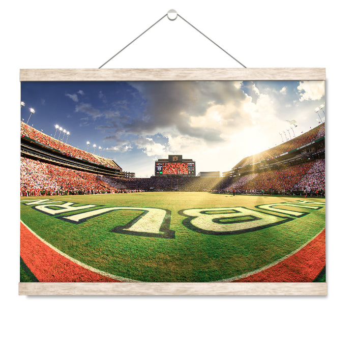 Auburn Tigers - Fisheye End Zone - College Wall Art #Hanging Canvas