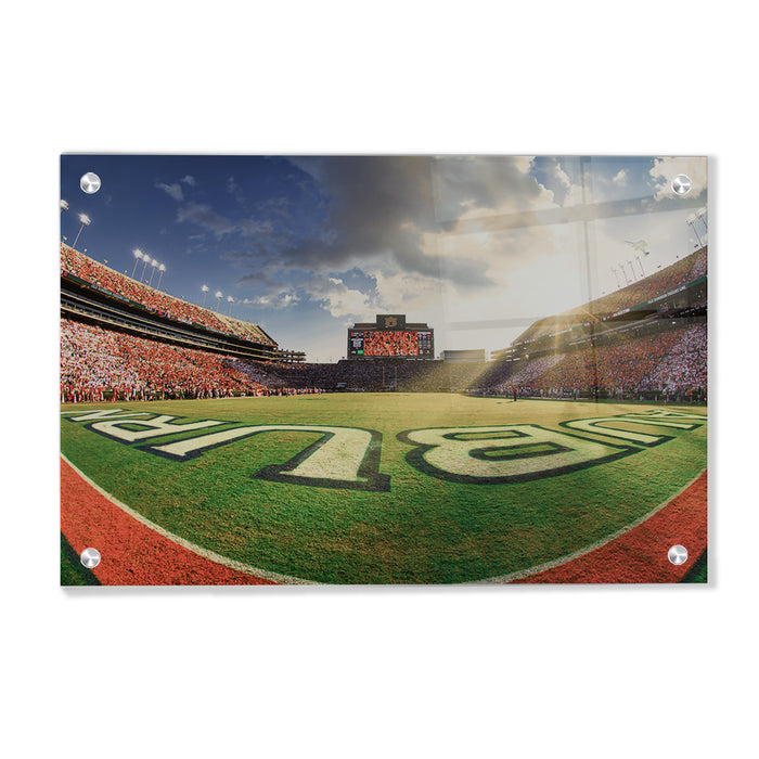 Auburn Tigers - Fisheye End Zone - College Wall Art #Acrylic