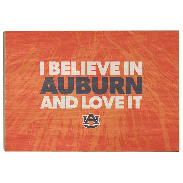 Auburn Tigers - I Believe in Auburn - College Wall Art#Wood