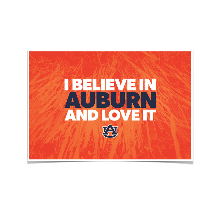 Auburn Tigers - I Believe in Auburn - College Wall Art#Poster