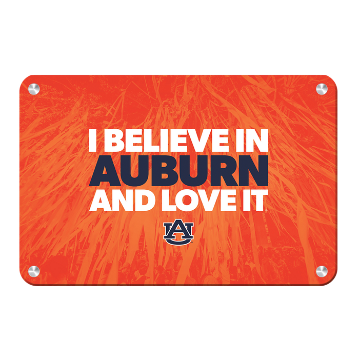Auburn Tigers - I Believe in Auburn - College Wall Art#Metal