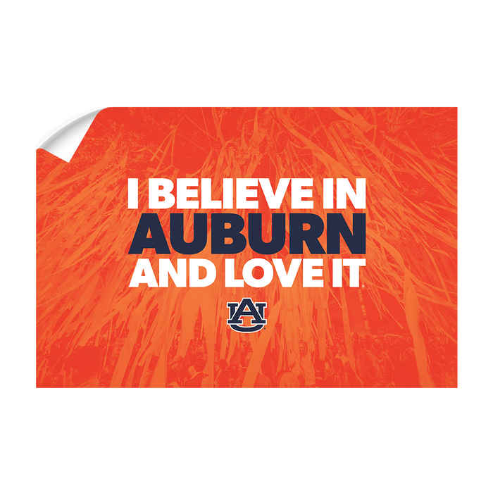 Auburn Tigers - I Believe in Auburn - College Wall Art#Wall Decal