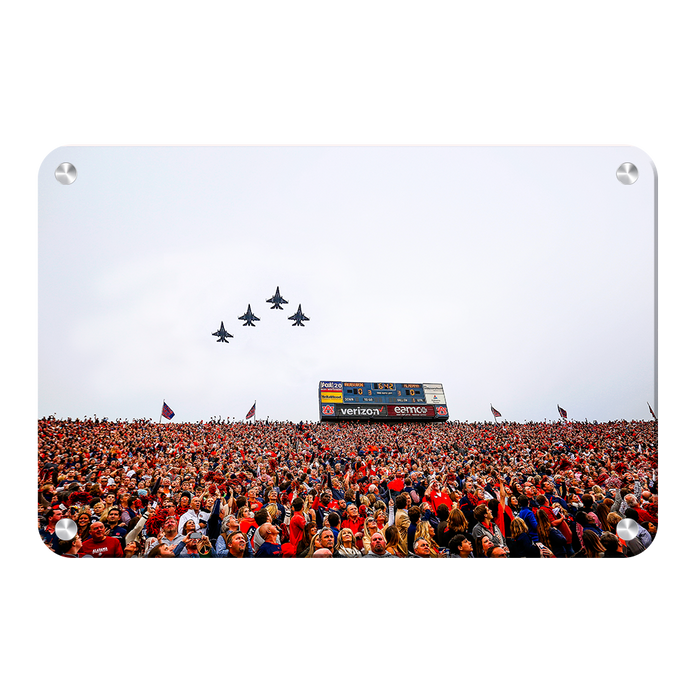 Auburn Tigers - Iron Bowl Fly Over - College Wall Art#Metal