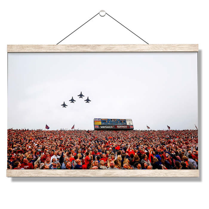 Auburn Tigers - Iron Bowl Fly Over - College Wall Art#Hanging Canvas