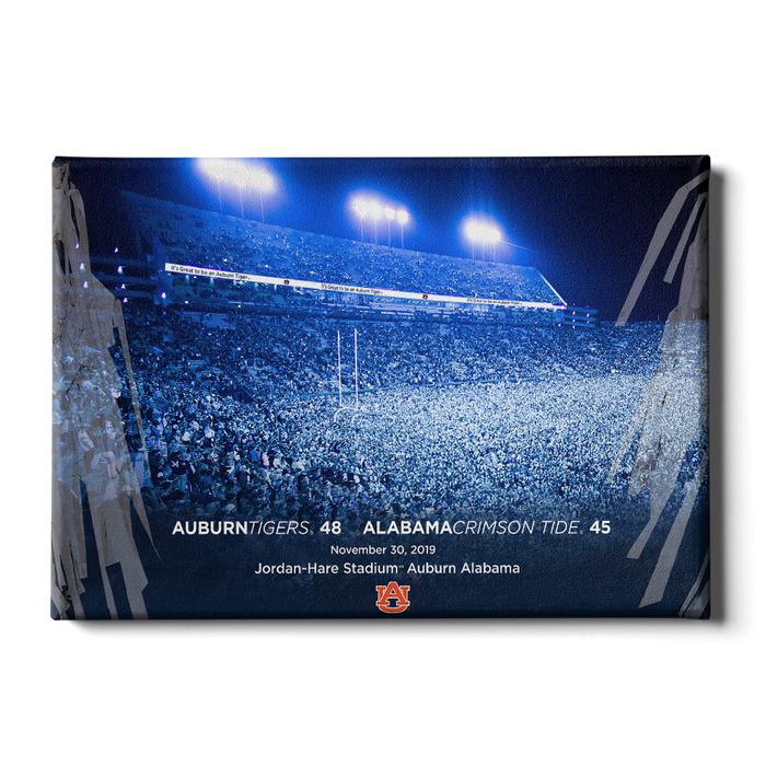 Auburn Tigers - Iron Bowl Win - College Wall Art#Canvas