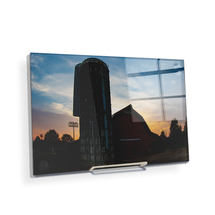 Auburn Tigers - Lowder Barn Sunset - College Wall Art #Acrylic Mini