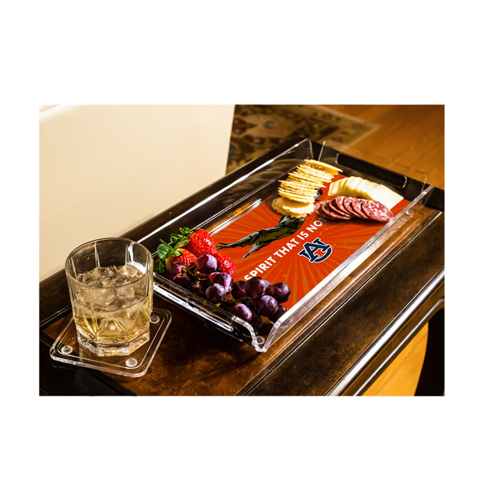 Auburn Tigers - Retro A Spirit that is Not Afraid Decorative Tray