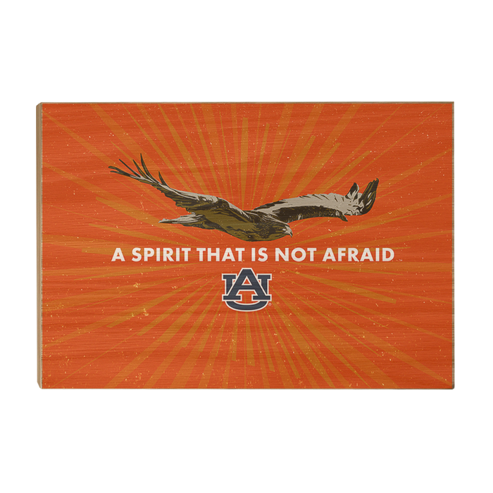Auburn Tigers - Retro A Spirit that is not afraid - College Wall Art #Wood