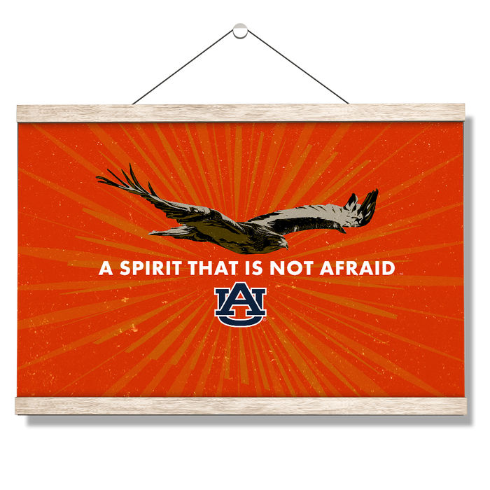 Auburn Tigers - Retro A Spirit that is not afraid - College Wall Art #Hanging Canvas