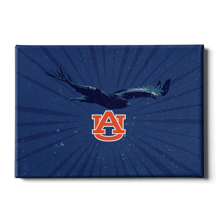 Auburn Tigers - Retro Auburn War Eagle - College Wall Art #Canvas