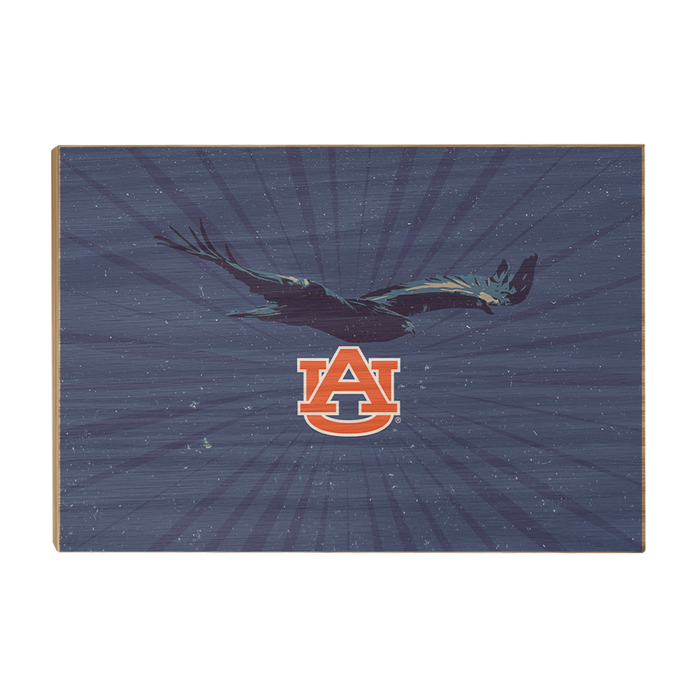 Auburn Tigers - Retro Auburn War Eagle - College Wall Art #Wood
