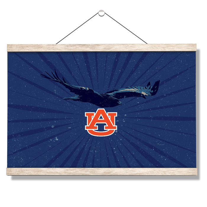 Auburn Tigers - Retro Auburn War Eagle - College Wall Art #Hanging Canvas