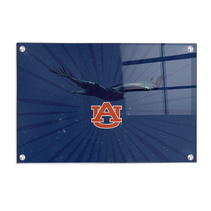 Auburn Tigers - Retro Auburn War Eagle - College Wall Art #Acrylic