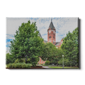 Auburn Tigers - Samford Hall Sketch - College Wall Art#Canvas