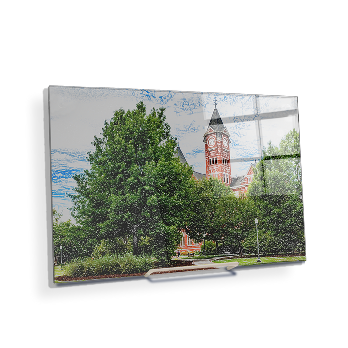 Auburn Tigers - Samford Hall Sketch - College Wall Art#Acrylic Mini