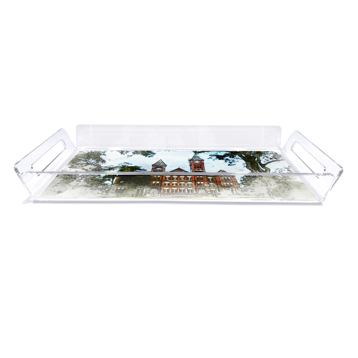 Auburn Tigers - Samford Watercolor Decorative Tray