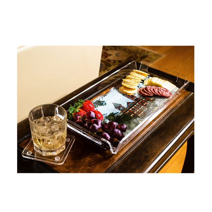 Auburn Tigers - Samford Watercolor Decorative Tray