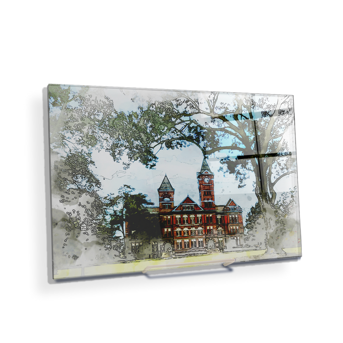 Auburn Tigers - Samford Watercolor -College Wall Art #Acrylic Mini