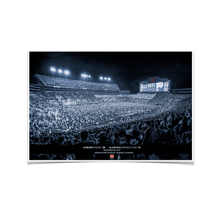 Auburn Tigers - SEC West Champions Monotone - College Wall Art#Poster