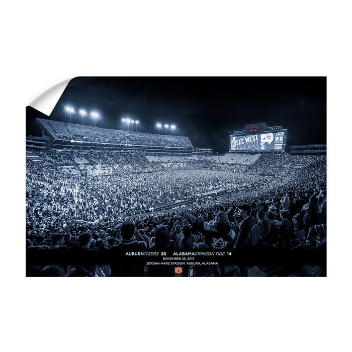 Auburn Tigers - SEC West Champions Monotone - College Wall Art#Wall Decal