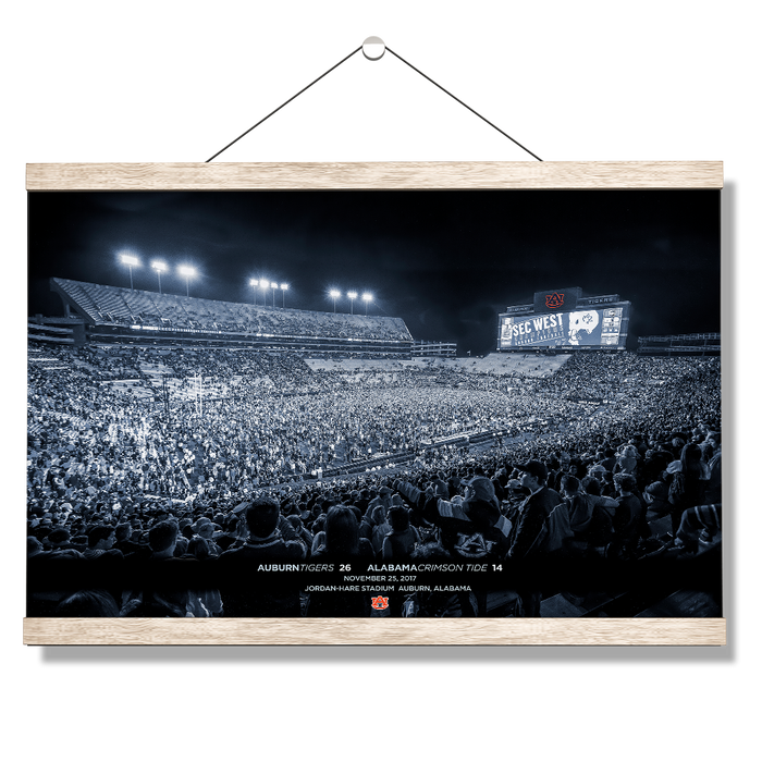 Auburn Tigers - SEC West Champions Monotone - College Wall Art#Hanging Canvas