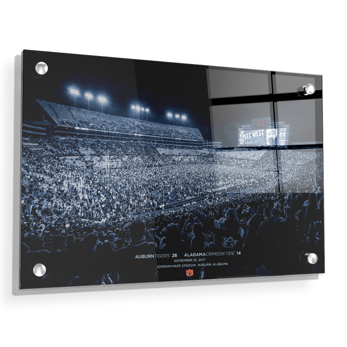 Auburn Tigers - SEC West Champions Monotone - College Wall Art#Acrylic