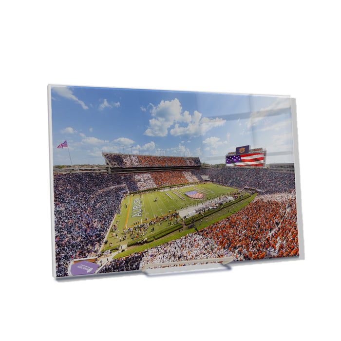 Auburn Tigers - Stars and Stripes in Jordan Hare Stadium - College Wall Art #Acrylic Mini