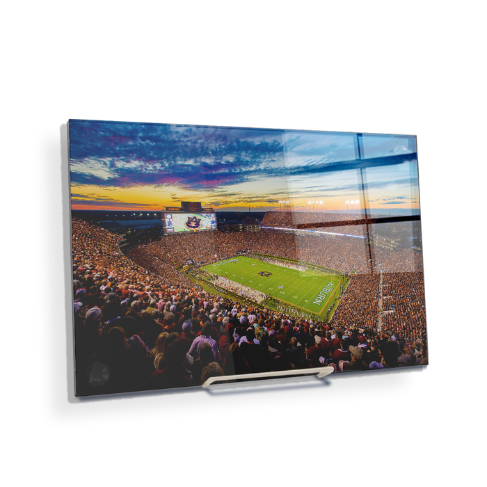 Auburn Tigers - Sunset over Jordan-Hare Stadium - College Wall Art#Acrylic Mini
