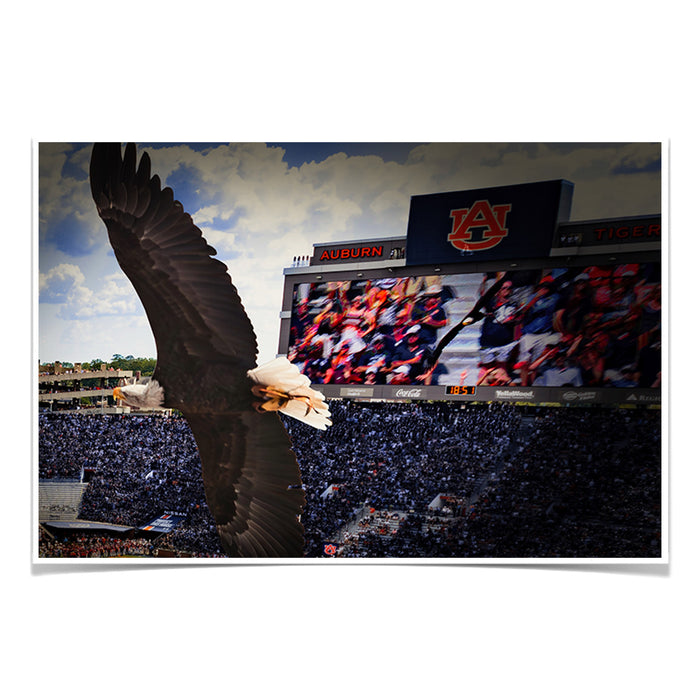 Auburn Tigers - War Eagle Soars - College Wall Art #Poster