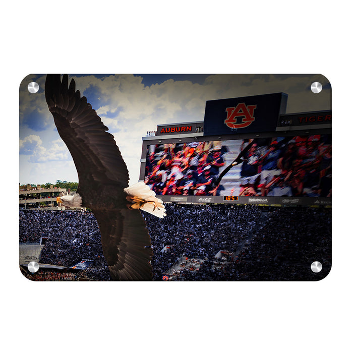 Auburn Tigers - War Eagle Soars - College Wall Art #Metal