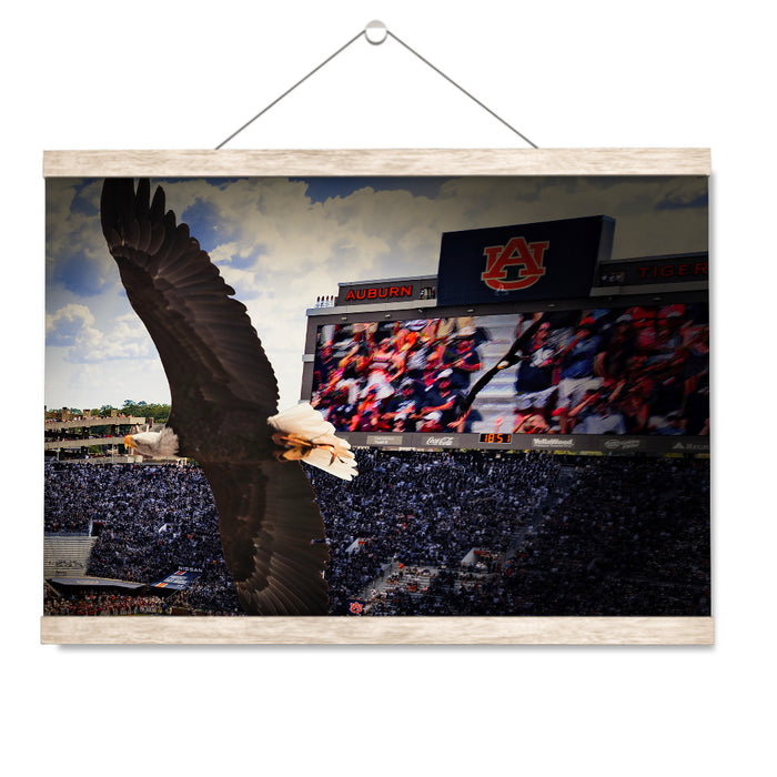 Auburn Tigers - War Eagle Soars - College Wall Art #Hanging Canvas