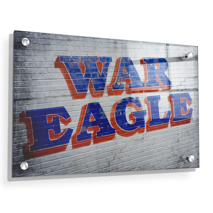 Auburn Tigers - War Eagle Wall - College Wall Art #Acrylic