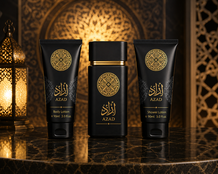 Azad Black Men's 3-Piece Perfume Gift Set by Fragrance Couture