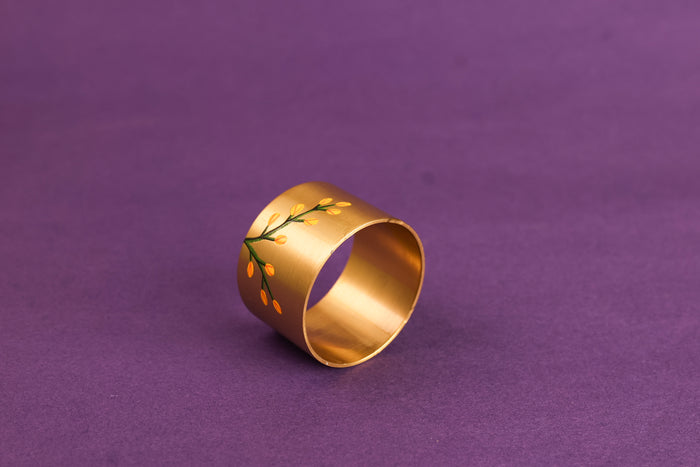Basant Pital Napkin Ring Set of 6