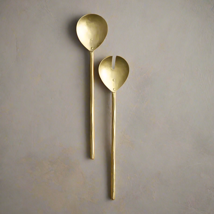 Brass Salad Servers