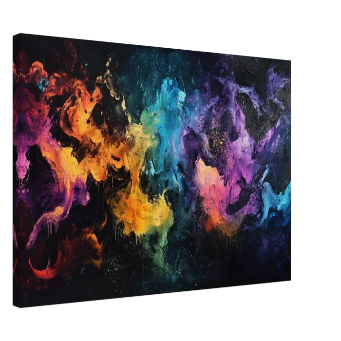 Chromatic Abyss A dark infinite void punctured - Shop Ai Art WebShop - Digital Art online Store