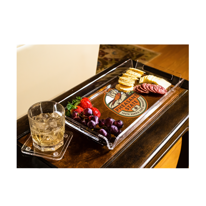 Dakota State Jackrabbits - Pheasant State Shield Decorative Serving Tray