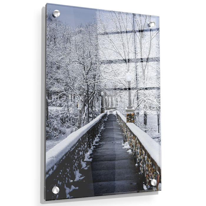 Winter Bridge - College Wall Art#Acrylic
