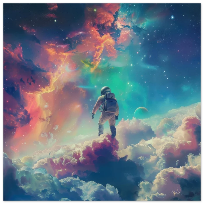 Dreaming being an Astronaut Spacefloater - Shop Ai Art WebShop - Digital Art online Store