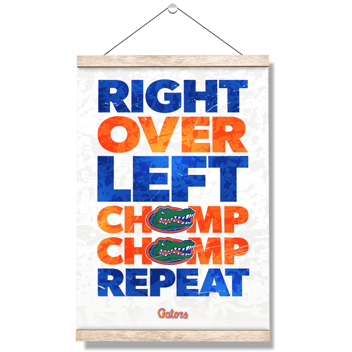 Florida Gators - Chomp Chomp - College Wall Art #Hanging Canvas