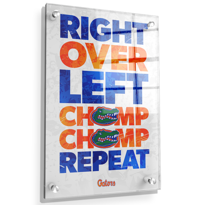 Florida Gators - Chomp Chomp - College Wall Art #Acrylic