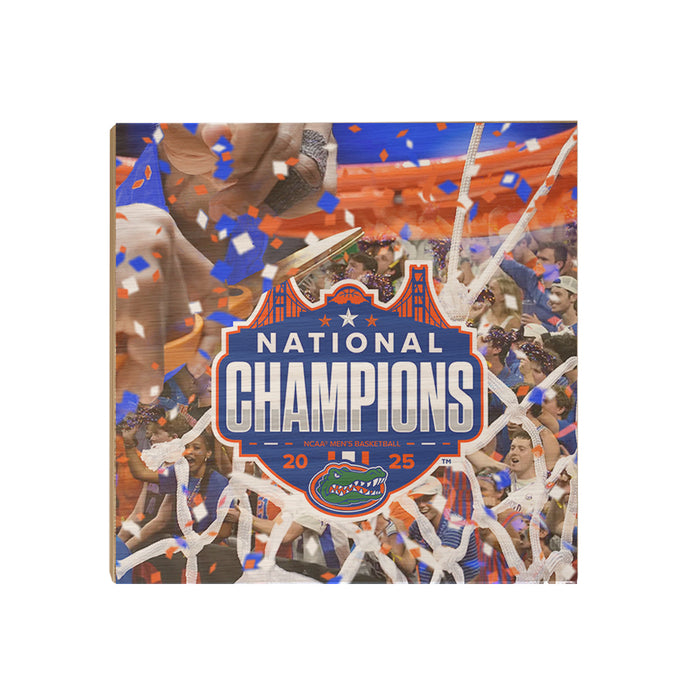 Florida Gators - Florida Gators NCAA Men's Basketball National Champions - College Wall Art #Wood