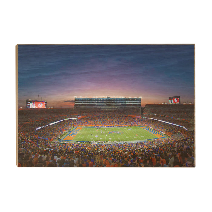 Florida Gators - Swamp Sunset - College Wall Art #Wood