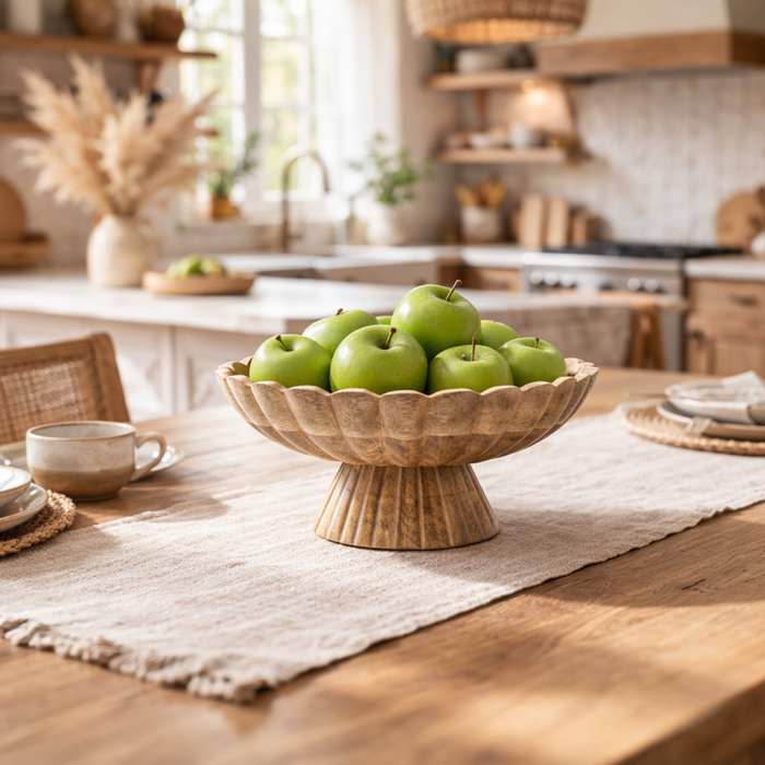 Fluted Bowl & Salad Server Set