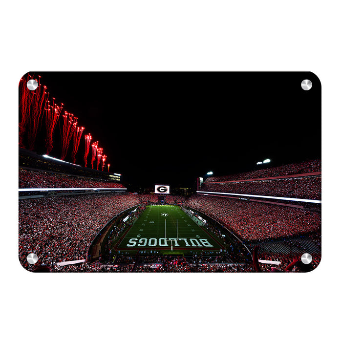 Georgia Bulldogs - Between the Hedges - College Wall Art #Metal