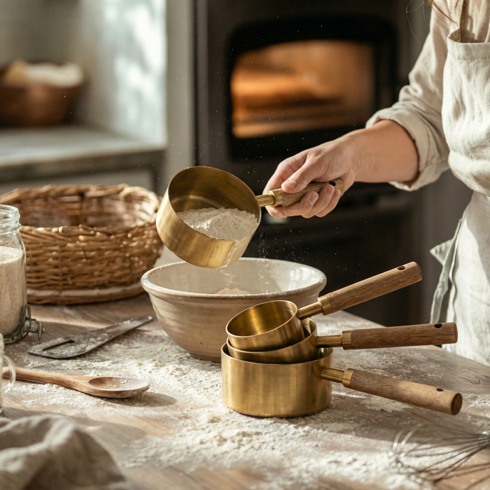 Golden Measuring Cup Set