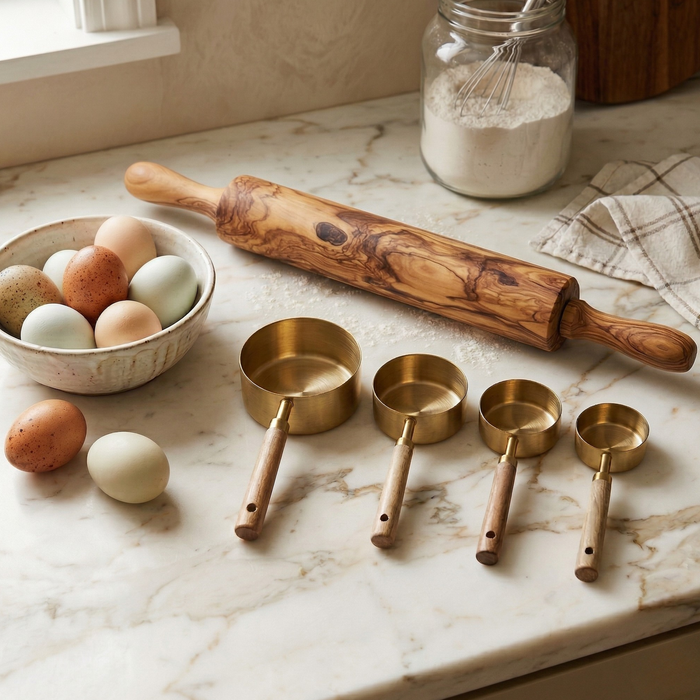 Golden Measuring Cup Set