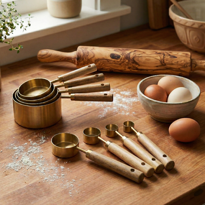 Golden Measuring Cup Set